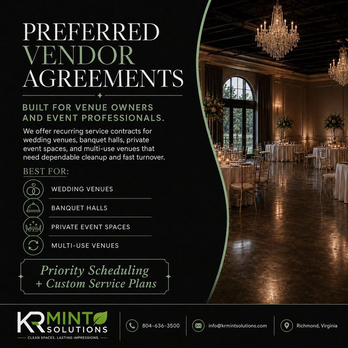 Why partner with KR Mint Solutions — bonded, insured, professional